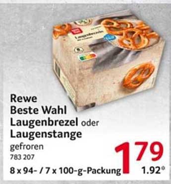 Rewe Beste Wahl Laugenbrezel oder Laugenstange gefroren