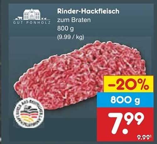 Rinder-Hackfleisch zum Braten 800 g