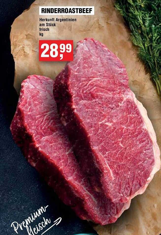 Rinderroastbeef Herkunft Argentinien am Stück frisch