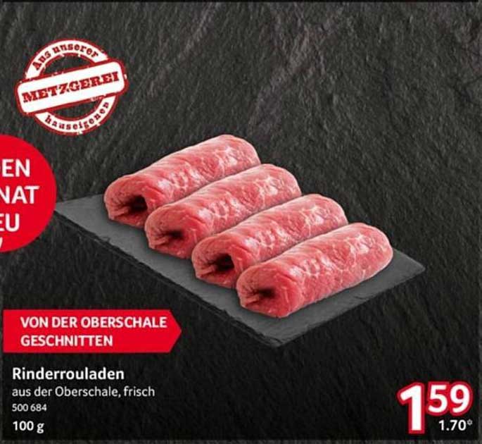 Rinderrouladen, frisch aus der Oberschale