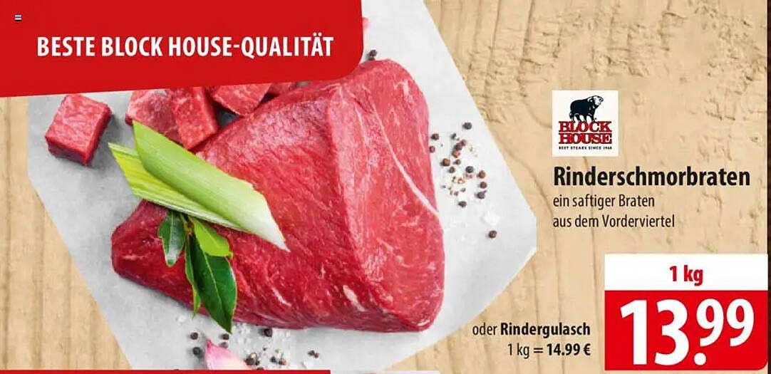 Rinderschmorbraten, ein saftiger Braten aus dem Vorderviertel