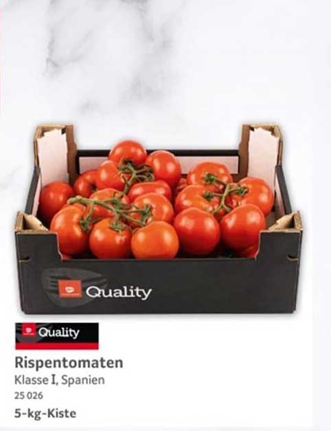 Rispetomaten Klasse I, Spanien - 5-kg-Kiste