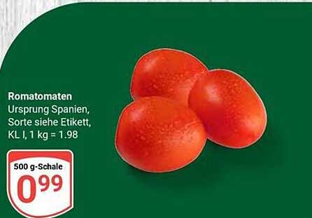 Romatomaten 500 g – Frisch aus Spanien