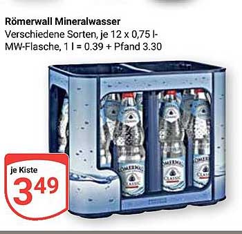 Römerwall Mineralwasser 12 x 0,75 l