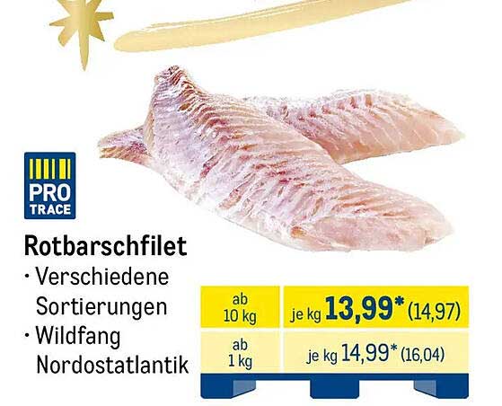 Rotbarschfilet - Wildfang Nordostatlantik