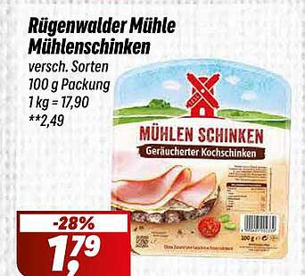 Rügenwalder Mühle Mühlenschinken - Vers. Sorten 100 g Packung