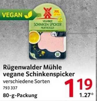 Rügenwalder Mühle vegane Schinkenspicker, 80-g-Packung