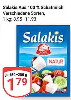 Salakis Aus 100 % Schafmilch, Verschiedene Sorten