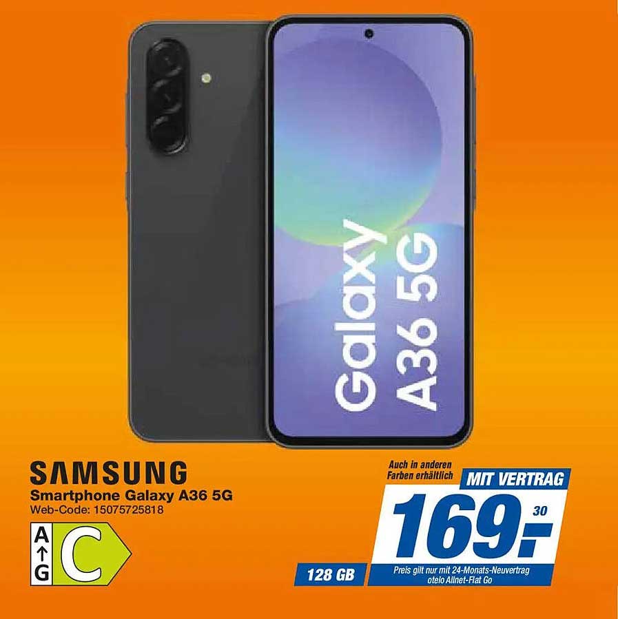 Samsung Smartphone Galaxy A36 5G - 128 GB