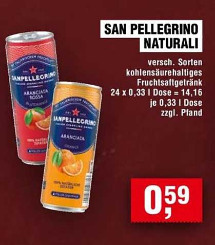 SAN PELLEGRINO NATURALI - Verschiedene Sorten