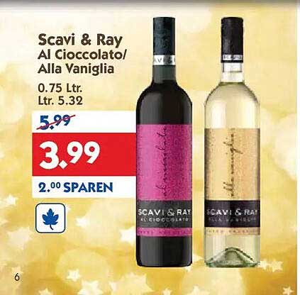 Scavi & Ray Al Cioccolato/Alla Vaniglia 0.75 Ltr.