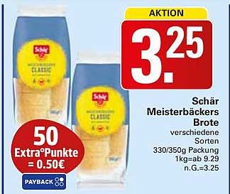 Schär Meisterbäckers Brote 330/350g