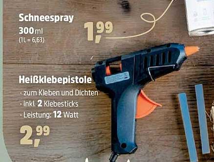 Schne sprayspray 300 ml und Heißklebe pistole