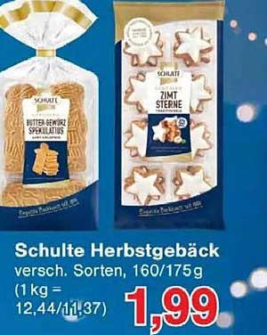 Schulte Herbstgebäck – Verschiedene Sorten