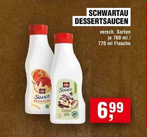 Schwartau Dessertsaucen - versch. Sorten je 760 ml / 770 ml Flasche