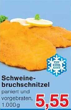 Schweinebruchschnitzel, paniert und vorgebraten, 1.000 g