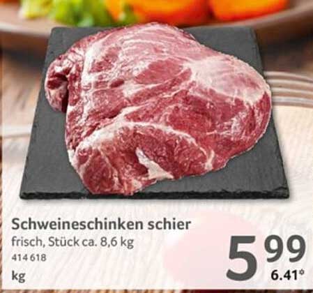 Schweineschinken schier frisch Stück ca. 8,6 kg