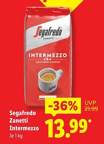 Segafredo Zanetti Intermezzo 1 kg