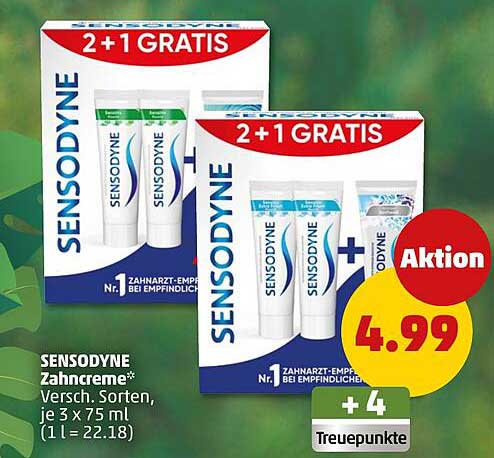 SENSODYNE Zahnpflege-Aktion: 2 + 1 GRATIS!
