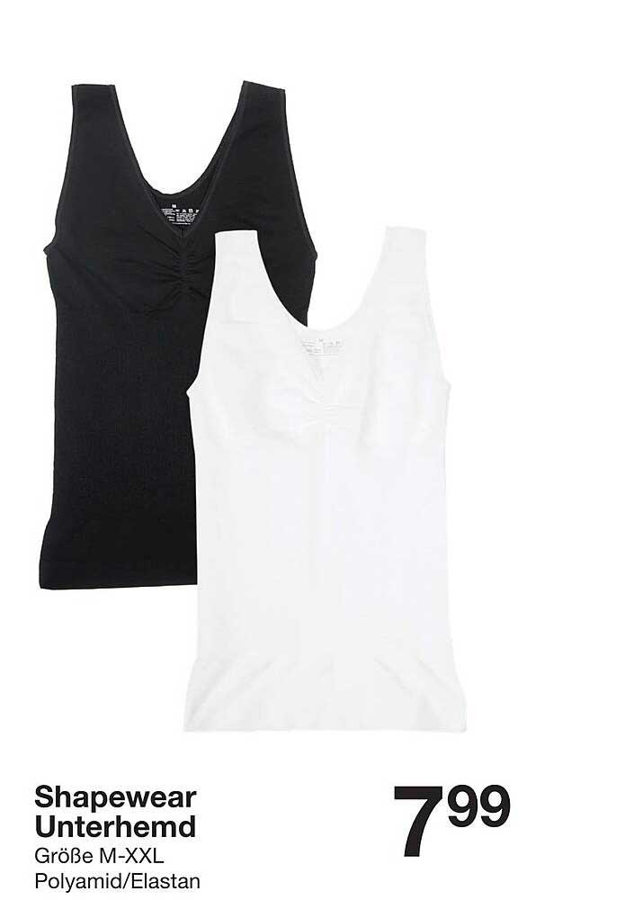 Shapewear Unterhemd in Schwarz und Weiß