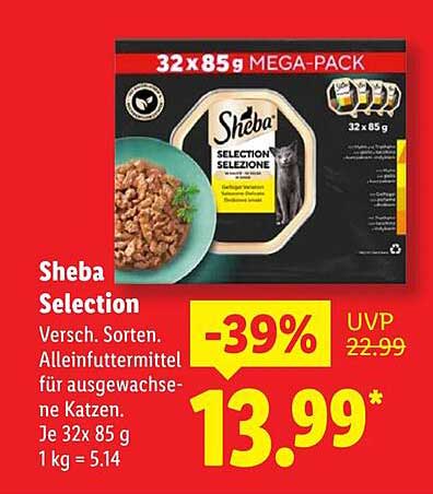 Sheba Selection 32 x 85 g Mega-Pack