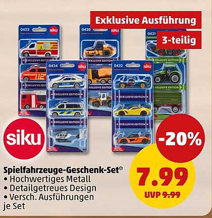siku Spielzeuge-Geschenkset – Exklusive Ausführung 3-teilig