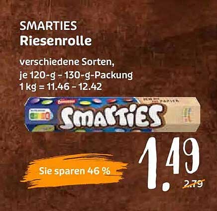 SMARTIES Riesenrolle - verschiedene Sorten