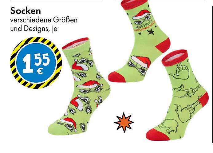Socken verschiedene Größen und Designs, je