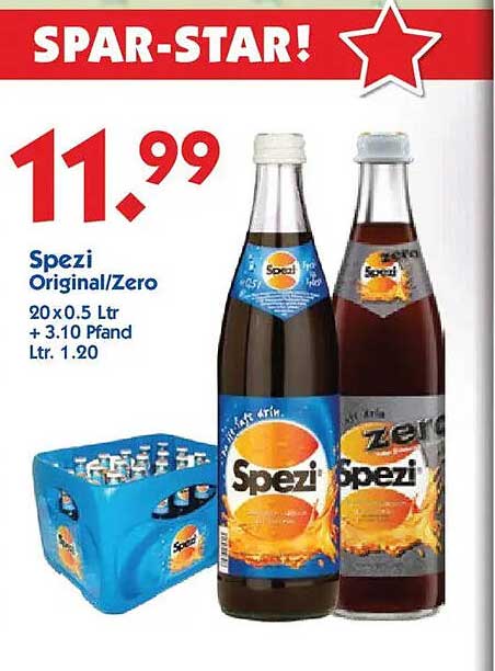 Spezialangebot: Spezi Original/Zero - 20 x 0,5 Ltr