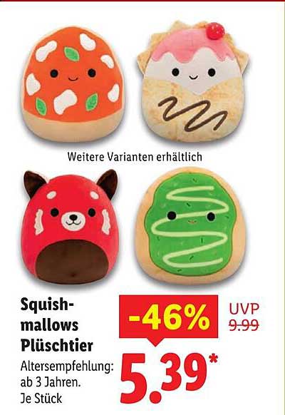 Squishmallows Plüschtier - 46% Rabatt!