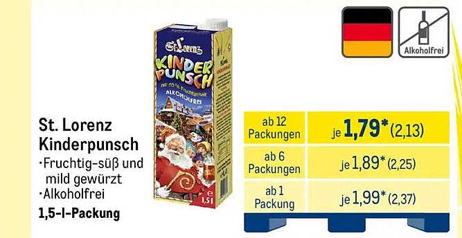 St. Lorenz Kinderpunsch 1,5-l-Packung
