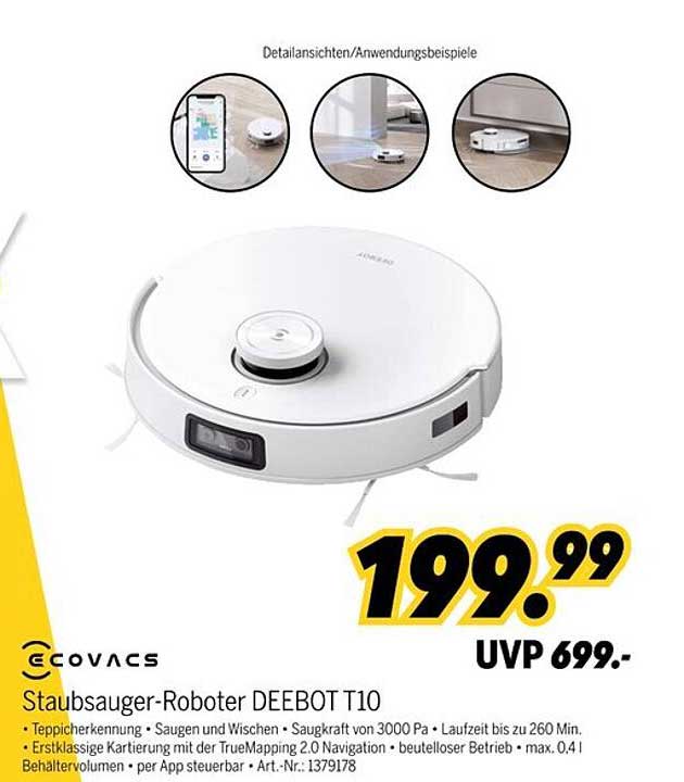 Staubsauger-Roboter DEEBOT T10