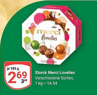 Storck Merci Lovelies 185 g - Verschiedene Sorten