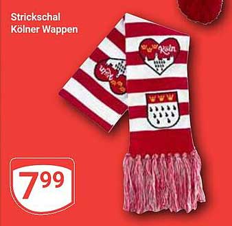 Strickschal Kölner Wappen