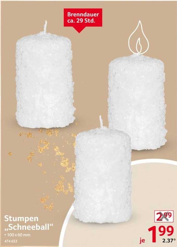 Stumpen „Schneeball“