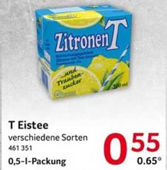T Eistee verschiedene Sorten 0,5-l-Packung