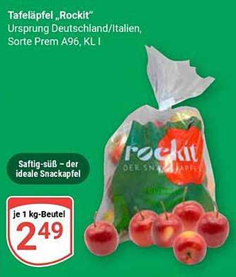 Tafeläpfel „Rockit“ – Saftig-süß der ideale Snackapfel