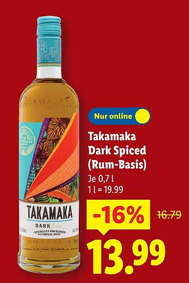 Takamaka Dark Spiced (Rum-Basis) 0,7 l