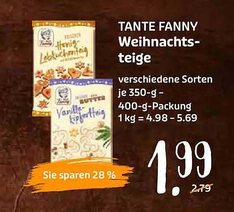 TANTE FANNY Weihnachts-teige