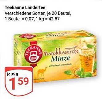 Teekanne Ländertee - Marokkanische Minze