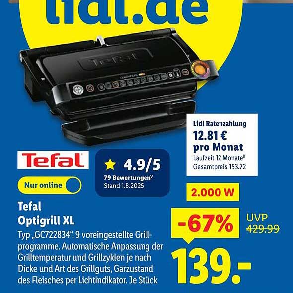 Tefal Optigrill XL