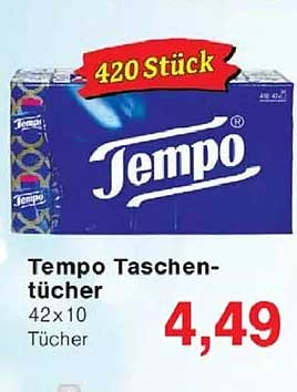 Tempo Taschentücher 42x10 Stück