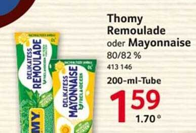 Thomy Remoulade oder Mayonnaise 200-ml-Tube