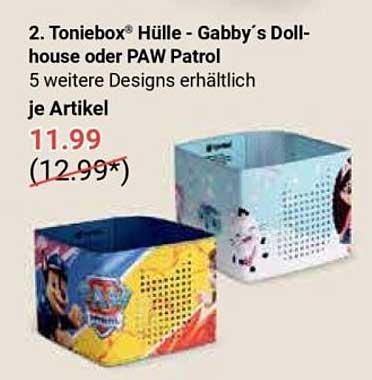 Toniebox® Hülle - Gabby’s Dollhouse oder PAW Patrol