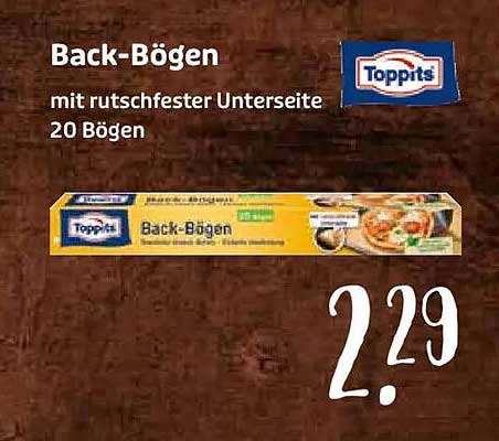 Topfits Back-Bögen - 20 Bögen mit rutschfester Unterseite
