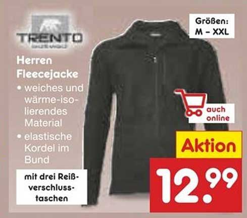 TRENTO Herren Fleecejacke