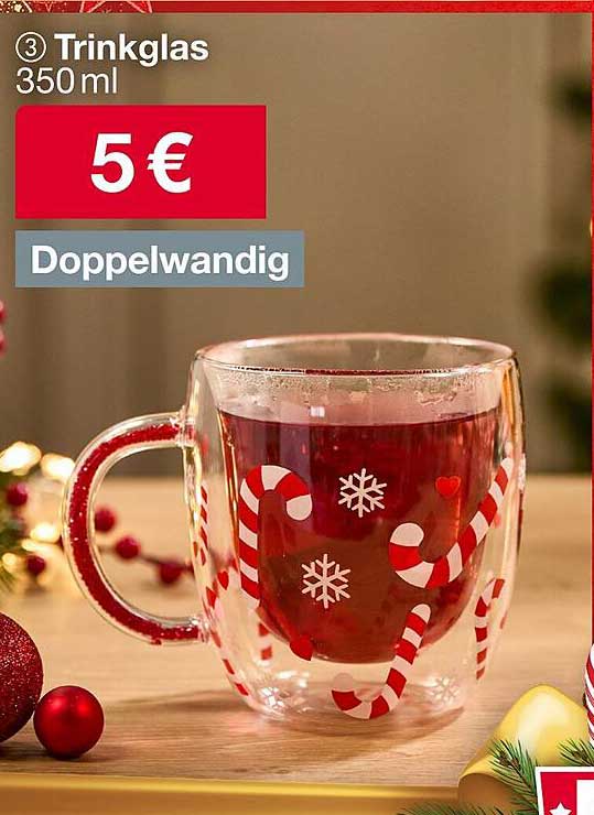 Trinkglas 350 ml - Doppelwandig