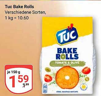 Tuc Bake Rolls - Verschiedene Sorten