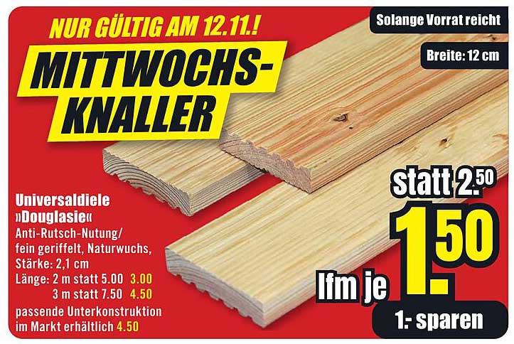 Universalbretter "Douglasie" - Mittwochs-Knaller!