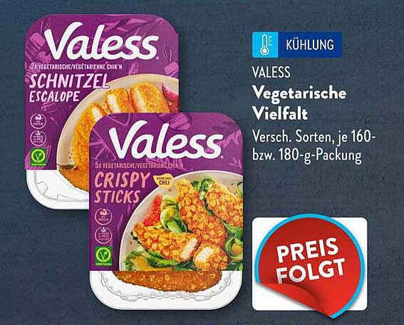 Valess Vegetarische Vielfalt - Schnitzel und Crispy Sticks
